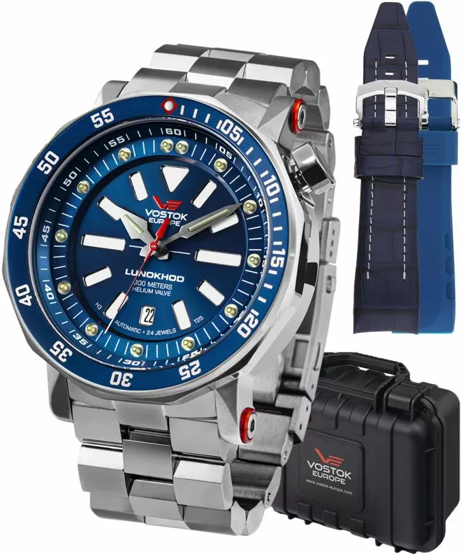 Часовник Мъжки Vostok Europe Lunokhod-2 Automatic Limited Edition + 2 каишки Vostok NH35A-620A634-38376