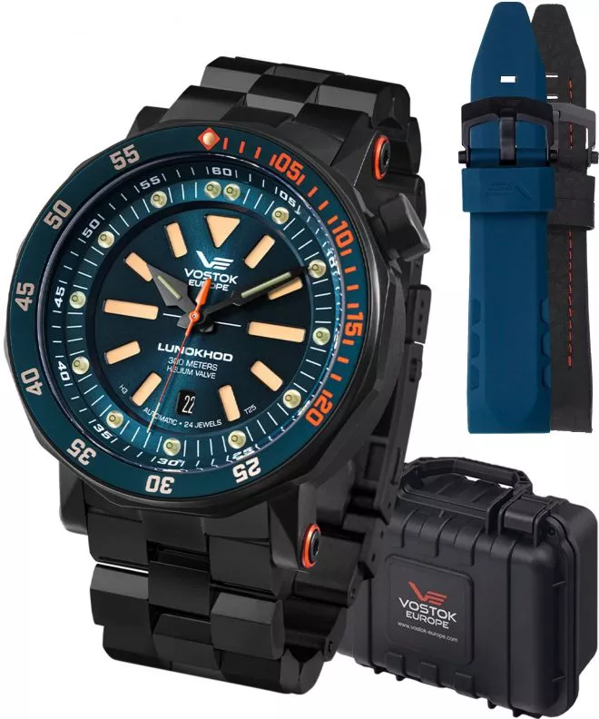 Часовник Мъжки Vostok Europe Lunokhod-2 Automatic Limited Edition + 2 каишки Vostok NH35A-620C633-38345