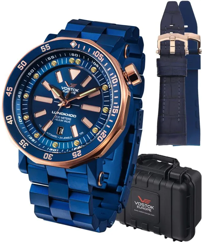 Часовник Мъжки Vostok Europe Lunokhod-2 Automatic Limited Edition + 2 каишки Vostok NH35A-620E632-38352