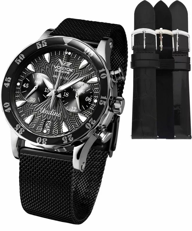 Часовник Дамски Vostok Europe Undine Chronograph Limited Edition + каишка Vostok VK64-515A523-44339