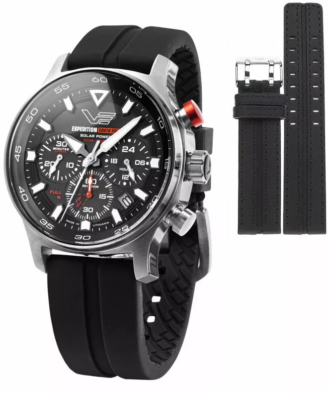 Часовник Мъжки Vostok Europe Expedition South Pole Solar Chronograph SET + каишка Vostok VR42-592A761-02940