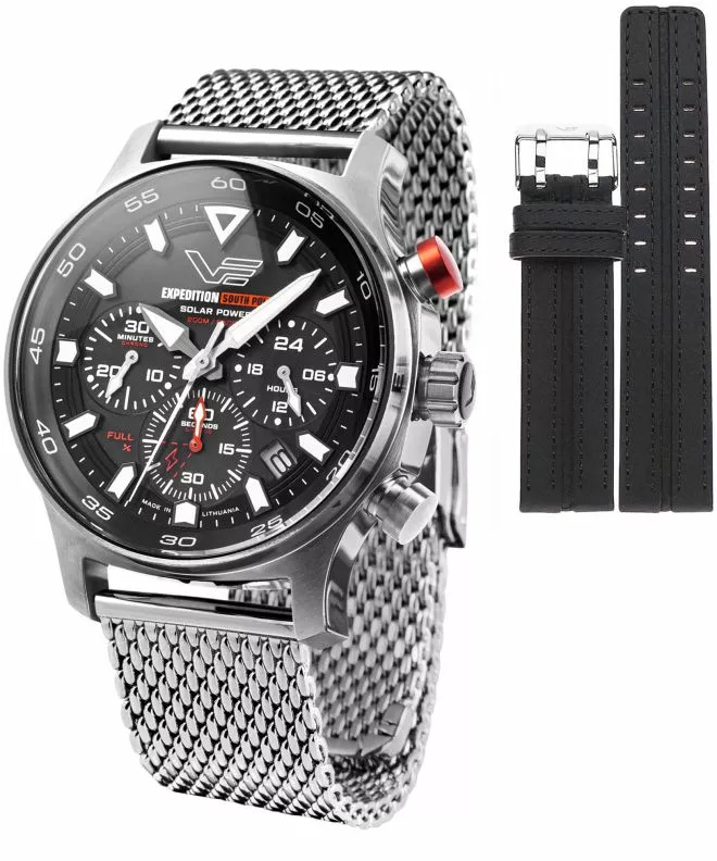 Часовник Мъжки Vostok Europe Expedition South Pole Solar Chronograph SET + каишка Vostok VR42-592A761-04432