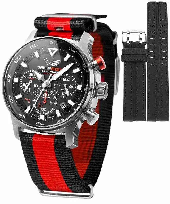 Часовник Мъжки Vostok Europe Expedition South Pole Solar Chronograph SET + каишка Vostok VR42-592A761-06894