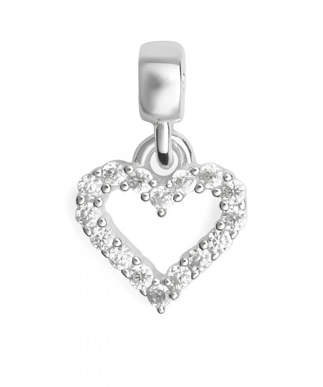 Висулка Daniel Wellington Heart Contour Crystal Charm Silver DW00401051