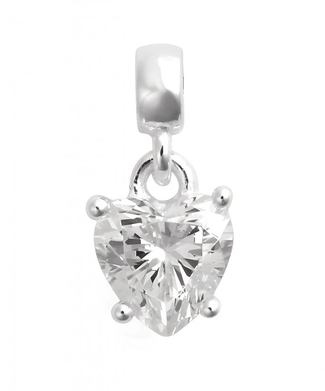 Висулка Daniel Wellington Heart White Crystal Charm DW00401049