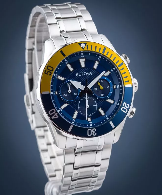 Часовник Мъжки Bulova Sport Blue Chronograph 98A245