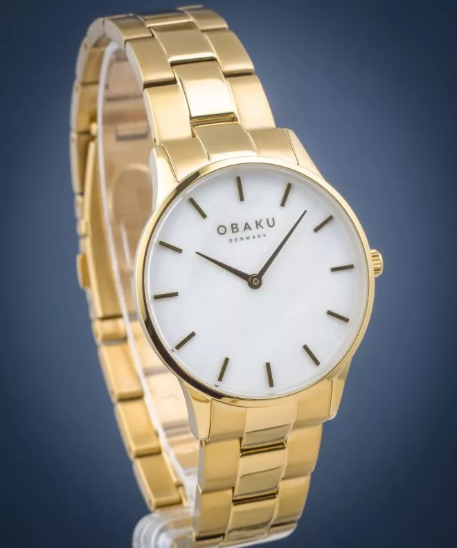 Часовник Дамски Obaku Lyng Lille-Gold V247LXGWSG