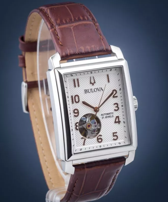 Часовник Мъжки Bulova Sutton Automatic Open-Heart 96A268