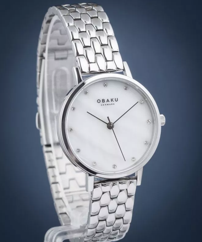 Часовник Дамски Obaku Brink Lille Perlemor Brace V248LXCWSC