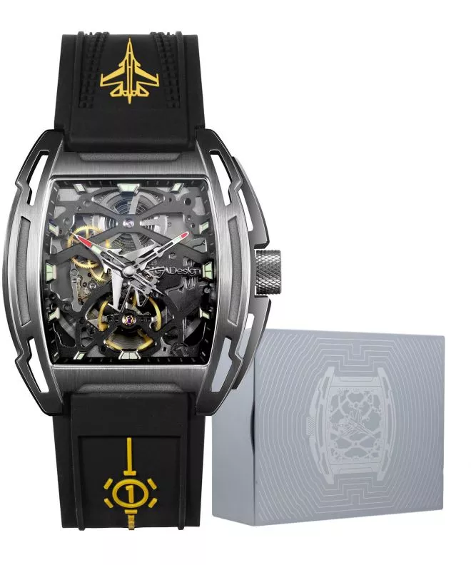 Часовник Мъжки Ciga Design Aircraft Carrier Skeleton Limited Edition Z061-IPTI-W5BK