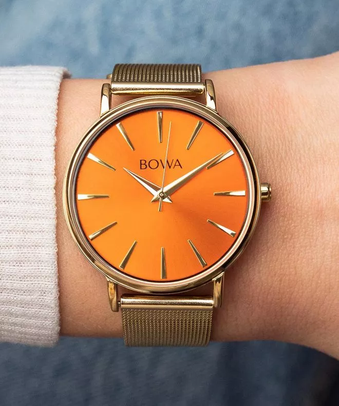 Часовник Дамски BOWA Praha Orange Spritz Gold Mesh 38 PH384-144-184M