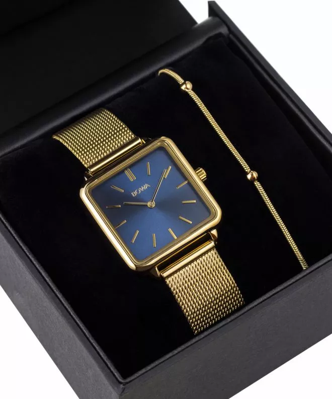 Часовник Дамски BOWA Vienna Navy Blue-Gold Mesh 29 VI294-34-164M-419-04