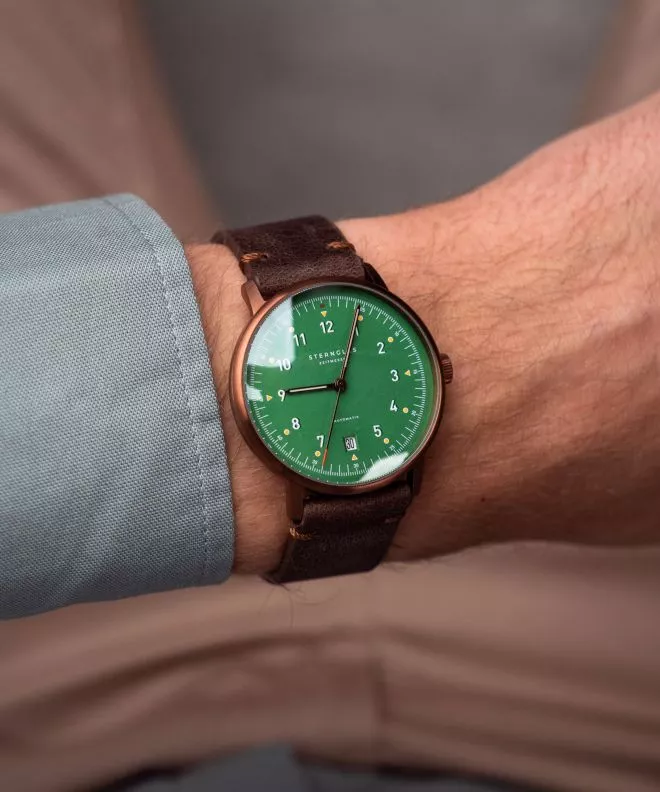 Часовник Мъжки Sternglas Lumatik Automatic Edition Bronze S02-LMR19-VI17