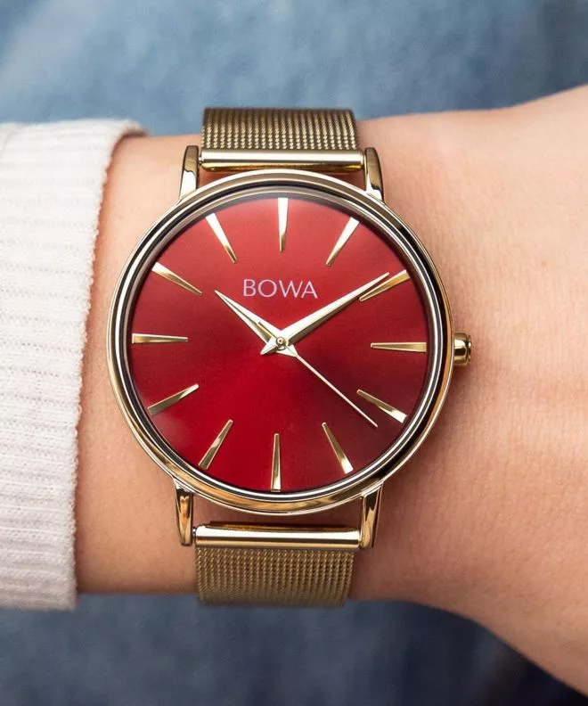 Часовник Дамски BOWA Praha Red Gold Mesh 38 PH384-134-184M