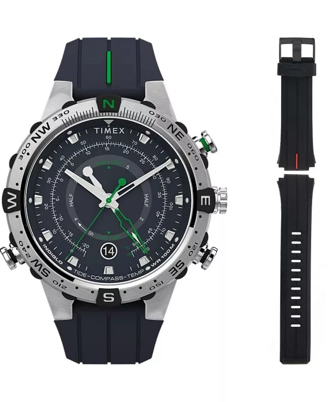 Часовник Мъжки Timex Expedition Outdoor Tide/Temp/Compass + допълнителна каишка Timex TW2V22100A