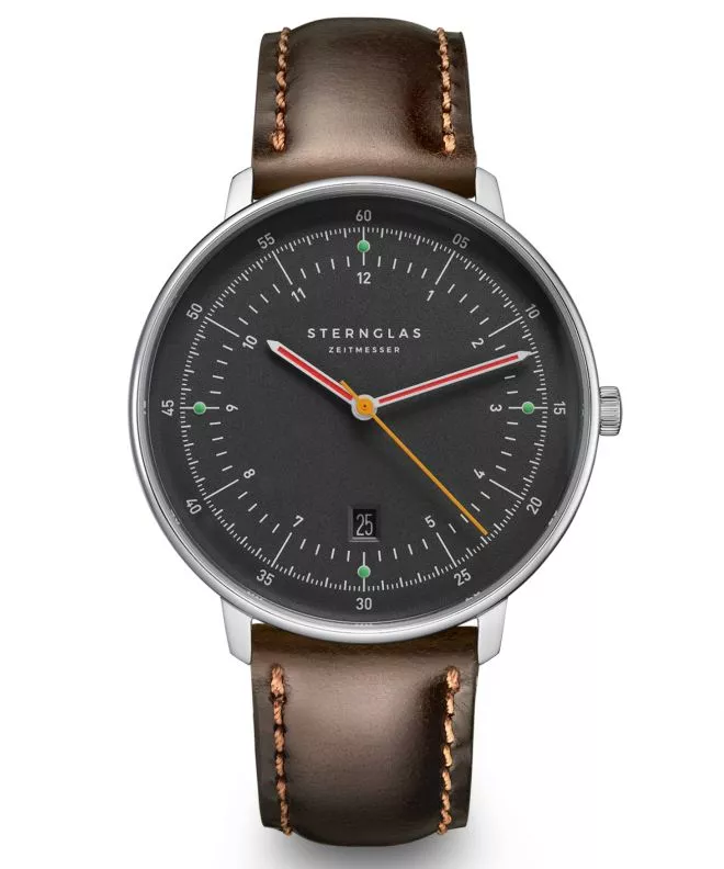 Часовник Мъжки Sternglas Hamburg Neugraphite S01-HH39-BR03