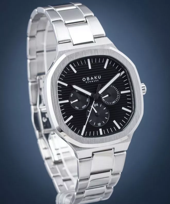 Часовник Мъжки Obaku ILD Blacksteel V275GMCBSC