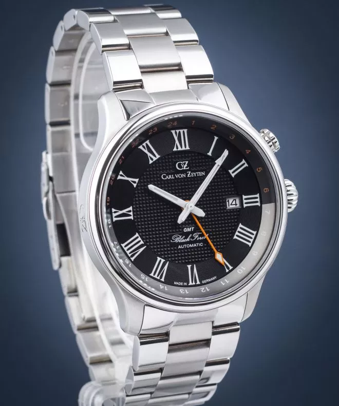 Часовник Мъжки Carl von Zeyten Rench Black Forest GMT Automatic CVZ0087BKMS