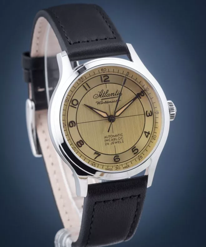 Часовник Мъжки Atlantic Worldmaster Incabloc Automatic 53780.41.39BK