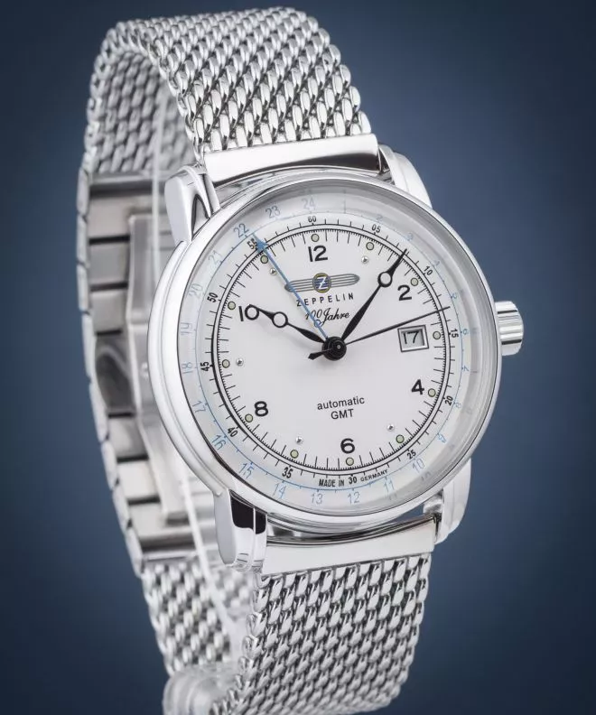 Часовник Мъжки Zeppelin 100 Jahre Zeppelin GMT Automatik 8666M-1