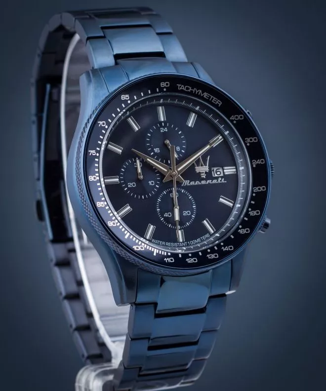 Часовник Мъжки Maserati Sfida Chronograph Blue Edition R8873640023