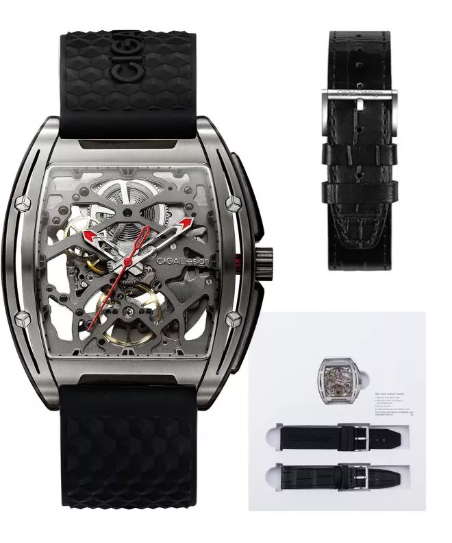 Часовник Мъжки Ciga Design Z-Series Edge Titanium Skeleton Automatic Z031-TITI-W15BK