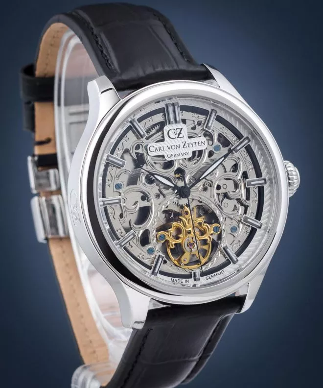 Часовник Мъжки Carl von Zeyten St. Georgen Skeleton Automatic CVZ0014SWHS