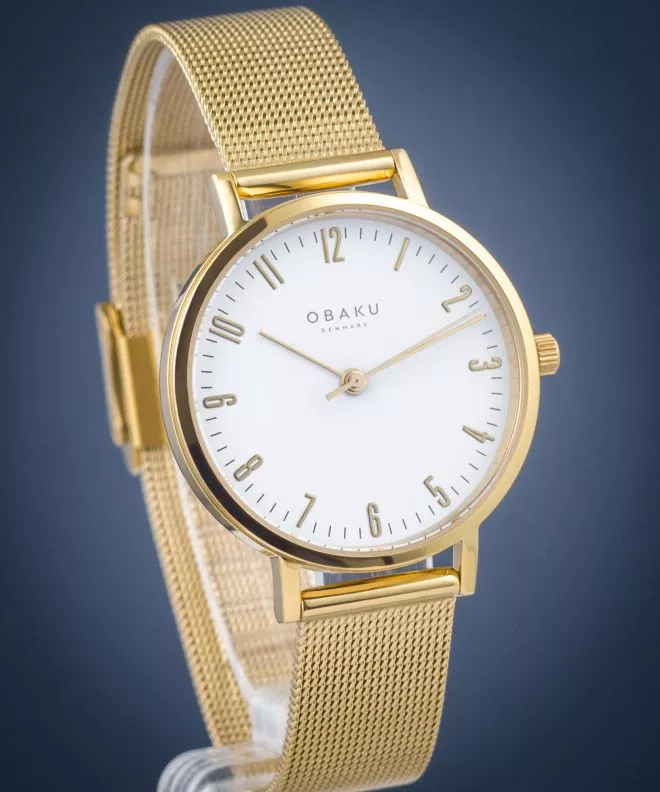 Часовник Дамски Obaku Brink Lille-Gold V248LXGIMG