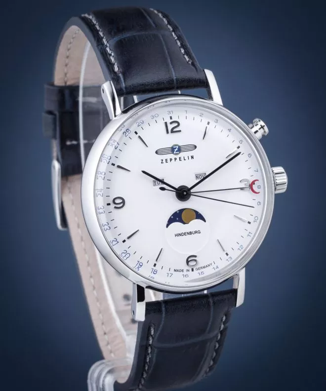 Часовник Мъжки Zeppelin Hindenburg Moonphase 8076-1