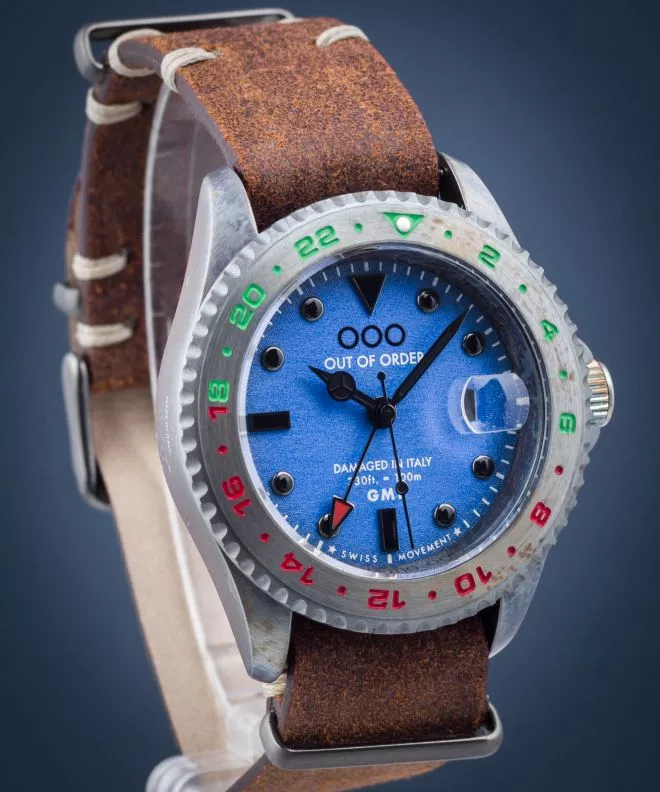 Часовник Мъжки Out of Order Swiss GMT Roma Capitale OOO.001-19.RC