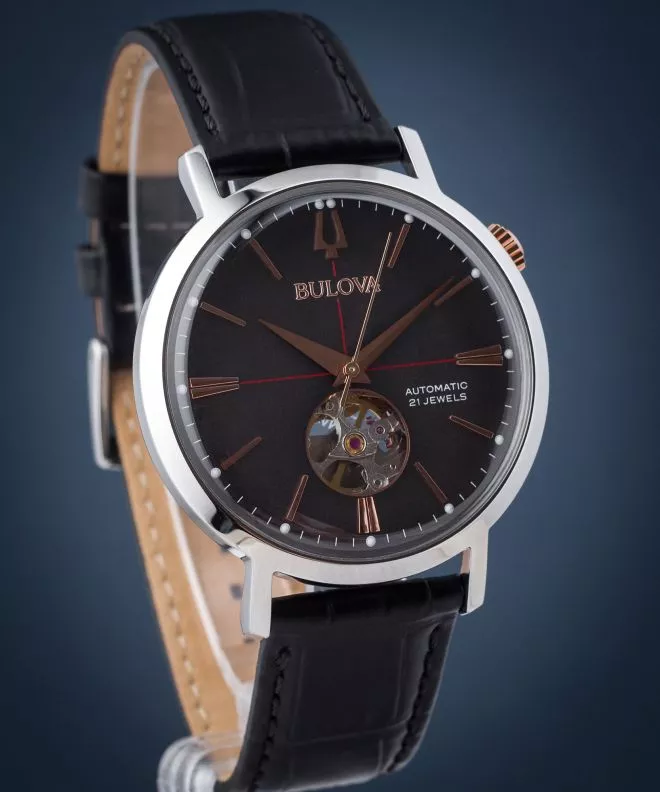 Часовник Мъжки Bulova Classic Automatic Open Heart 98A187