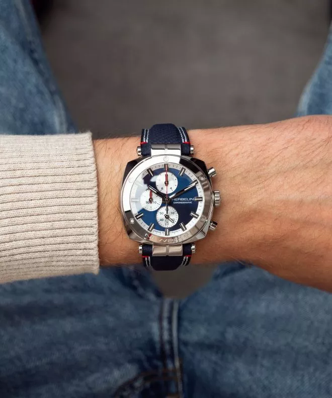 Часовник Мъжки Herbelin Newport Heritage Chronographe 35664AP25 (35664/AP25)