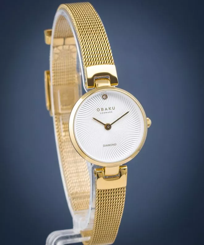 Часовник Дамски Obaku Diamant Petite Gold V256SXGIMG