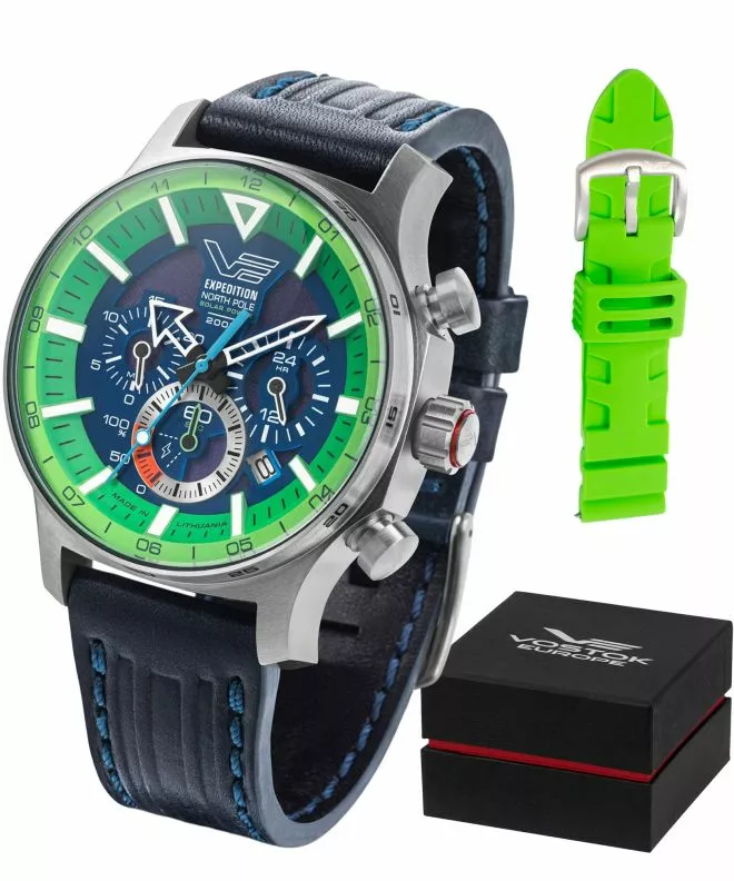 Часовник Мъжки Vostok Europe Expedition North Pole Polar Spruce Solar Power Limited Edition SET VR42-595A733