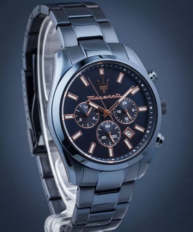 Часовник Мъжки Maserati Attrazione Chronograph Blue Edition R8873626003