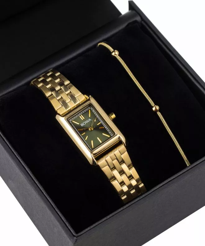 Часовник Дамски BOWA Paris Green-Gold Steel 20 Gift Set PS194-04-144S-419-04
