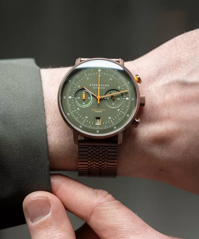 Часовник Мъжки Sternglas Hamburg Mecha-Quartz Chrono S01-HC35-ME10