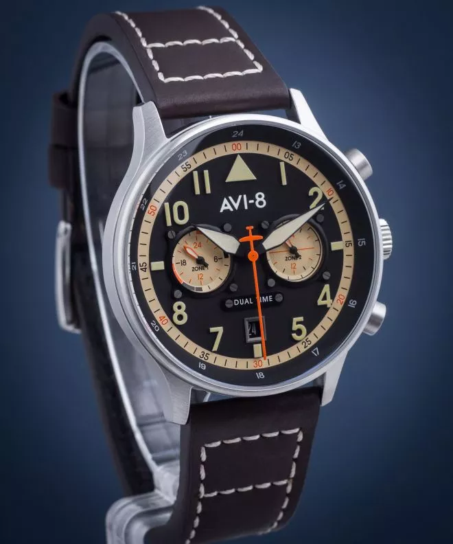 Часовник Мъжки AVI-8 Hawker Hurricane Carey Dual Time Manston AV-4088-01