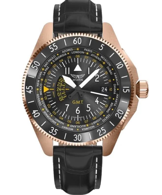 Часовник Мъжки Aviator Airacobra GMT V.1.37.2.307.4