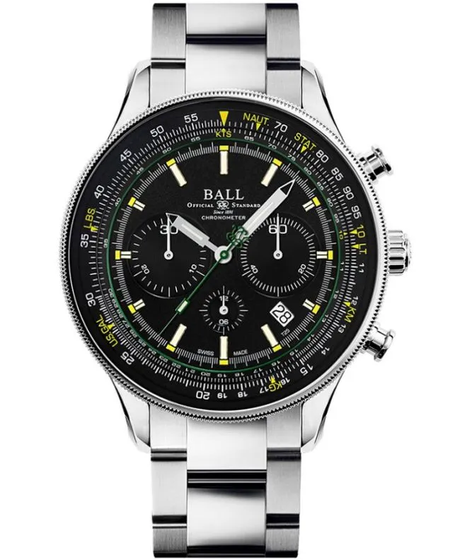 Часовник Мъжки Ball Engineer Master II Normandy Automatic Chronograph Limited Edition CM3188D-SCJ-BK