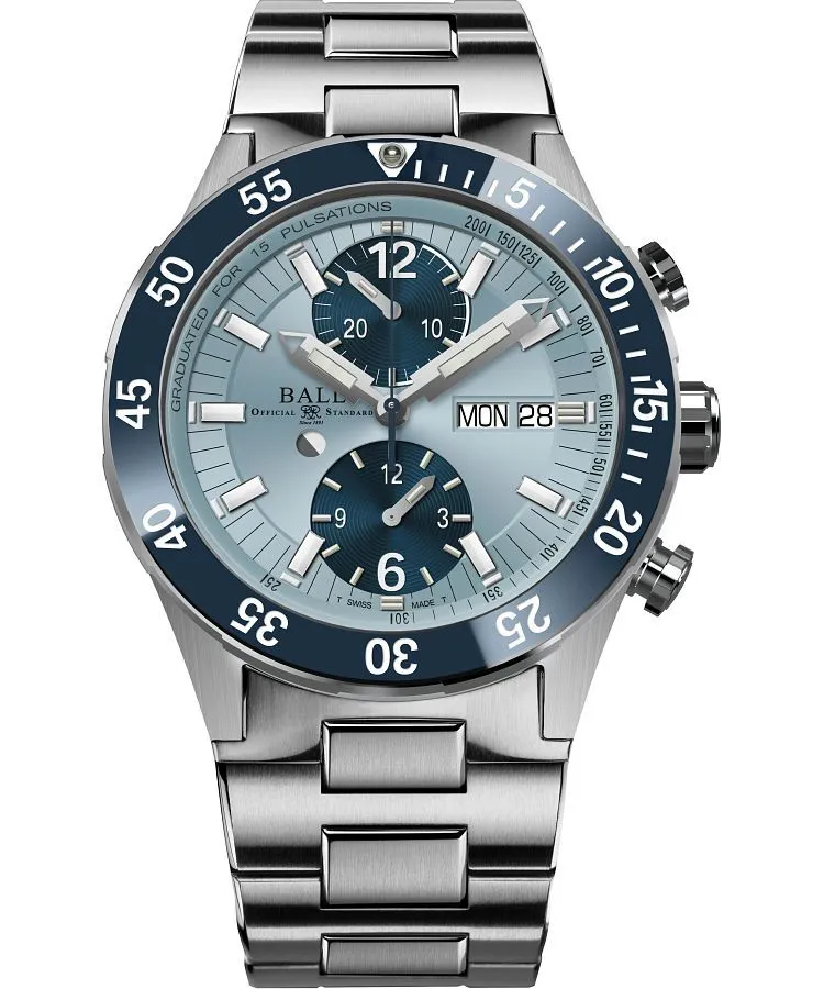 Часовник Мъжки Ball Roadmaster Rescue Automatic Titanium Chronograph Limited Edition DC3030C-S3-IBEBE