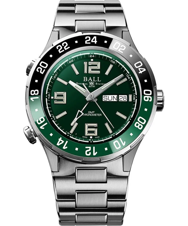Часовник Мъжки Ball Roadmaster Marine GMT Automatic Titanium Limited Edition DG3000A-S2C-GR