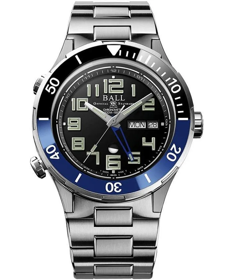 Часовник Мъжки Ball Roadmaster Vanguard II Automatic Titanium Chronograph Limited Edition DG3036B-S3C-BK