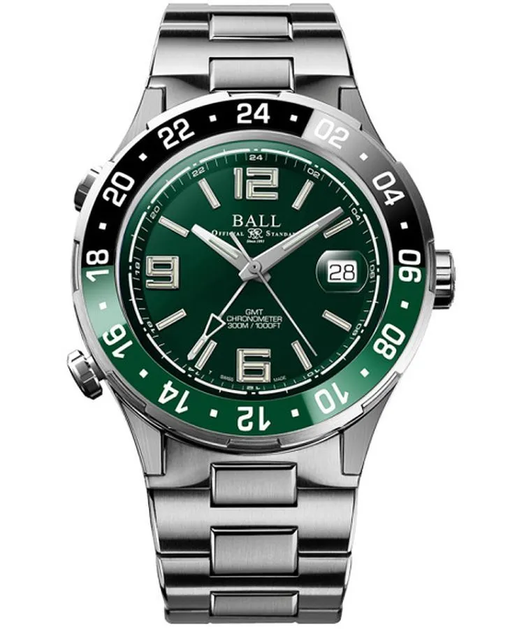 Часовник Мъжки Ball Roadmaster Pilot GMT Automatic Titanium Chronograph DG3038A-S3C-GR