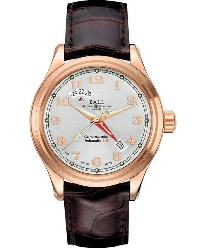 Часовник Мъжки Ball Trainmaster Cleveland Express Automatic Chronograph GM1020D-PG-LCJ-SL