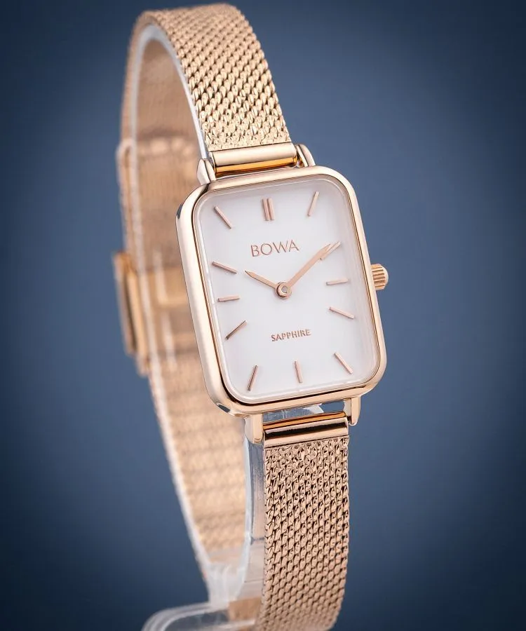 Часовник Дамски BOWA Dubai White Rose-Gold Mesh 20 DU207-27-107M