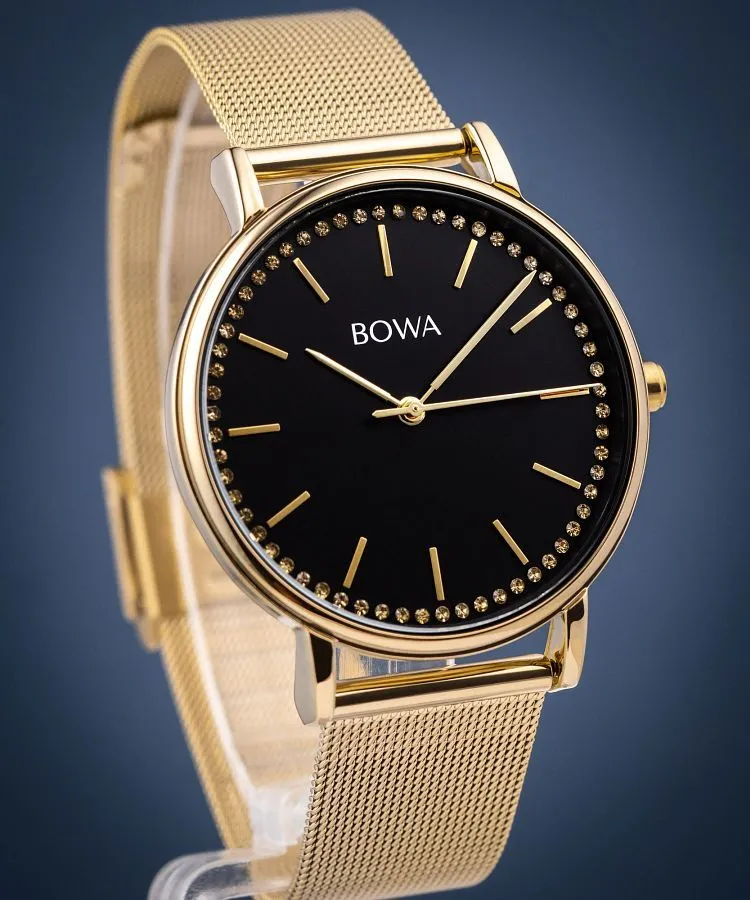 Часовник Дамски BOWA Rio Black-Gold Mesh 38 RI384-14-184M