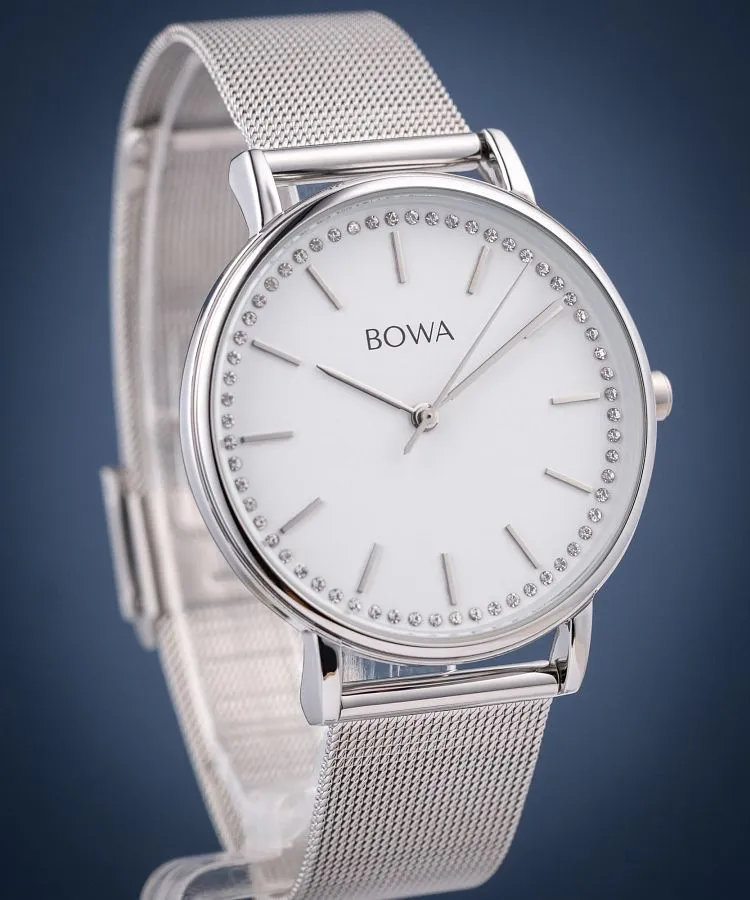 Часовник Дамски BOWA Rio White-Silver Mesh 38 RI385-25-185M