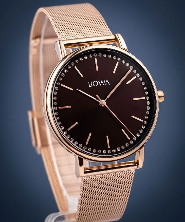 Часовник Дамски BOWA Rio Brown-Rose Gold Mesh 38 RI387-167-187M