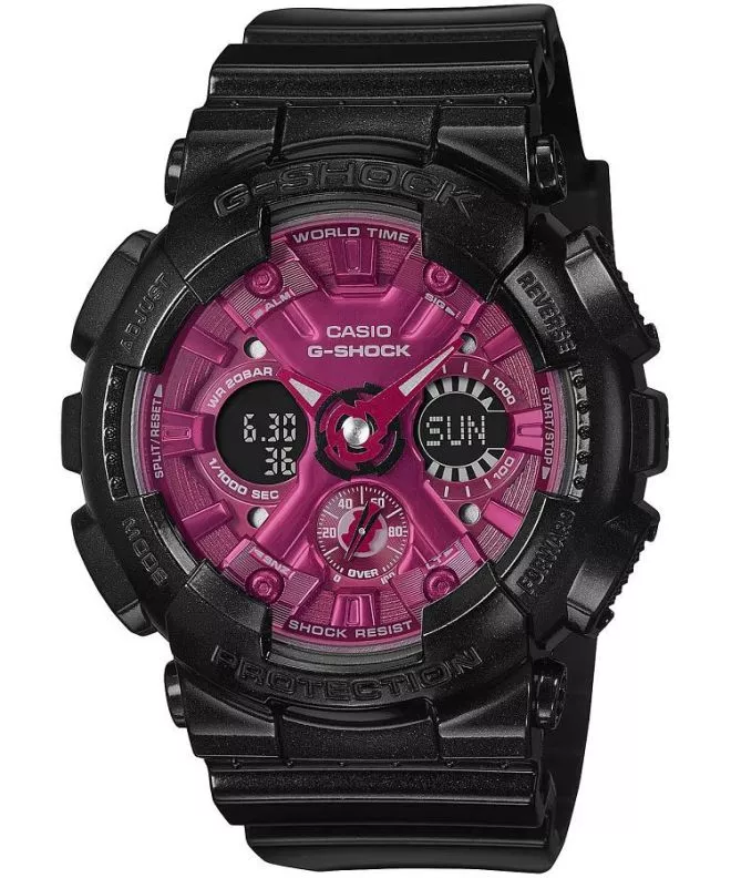 Часовник Дамски Casio G-Shock Black & Red GMA-S120RB-1AER